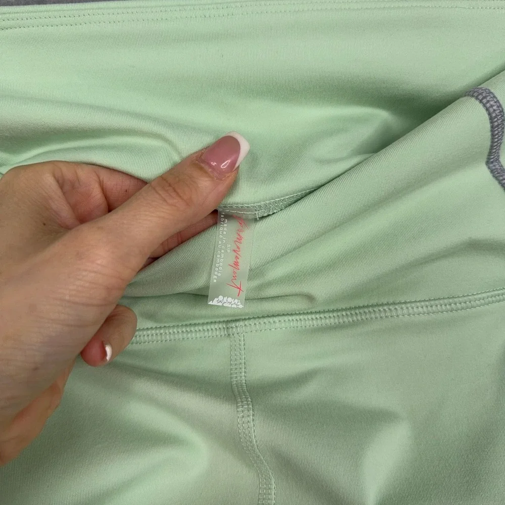 FP Movement Leggings Women Small Mint Green High Rise Pocket Athleisure Gym